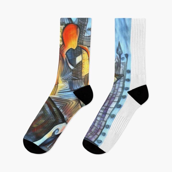 Item preview, Sax man in the city designed and sold by RaulLeonAlvarez.