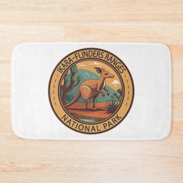Item preview, Ikara–Flinders Ranges National Park Australia Kangaroo Badge designed and sold by KrisSidDesigns.