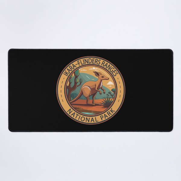 Item preview, Ikara–Flinders Ranges National Park Australia Kangaroo Badge designed and sold by KrisSidDesigns.