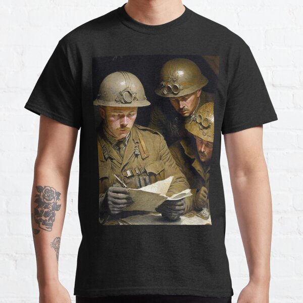 Soldiers Reading Orders In Trench Classic T-Shirt