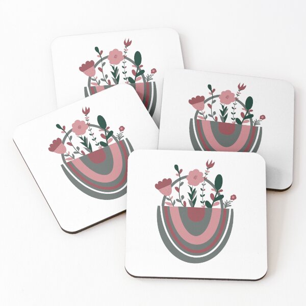 Item preview, Bohemian pot with flowers. designed and sold by Pragatee.
