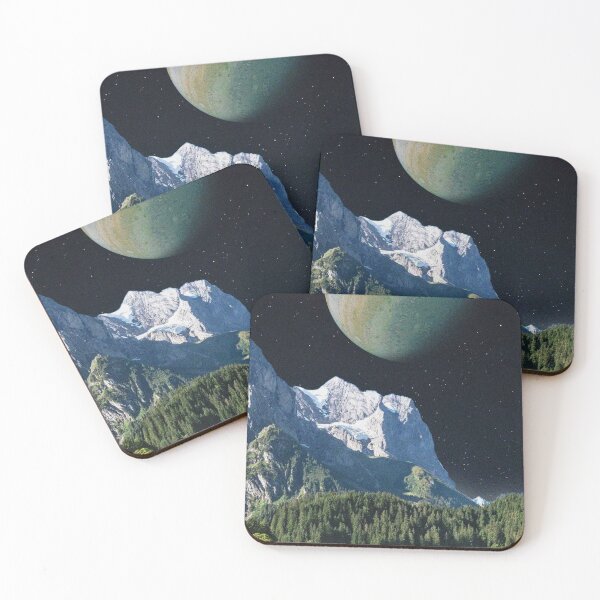 Surreal Alps Coasters (Set of 4)