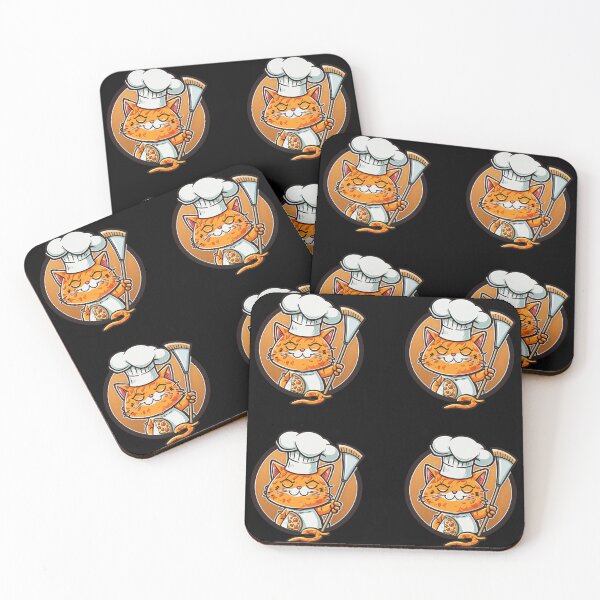 Item preview, Cat cooking brick oven pizza designed and sold by Black-Glove.