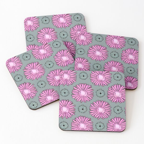 Item preview, Pink daisy flower pattern designed and sold by gramizzia.