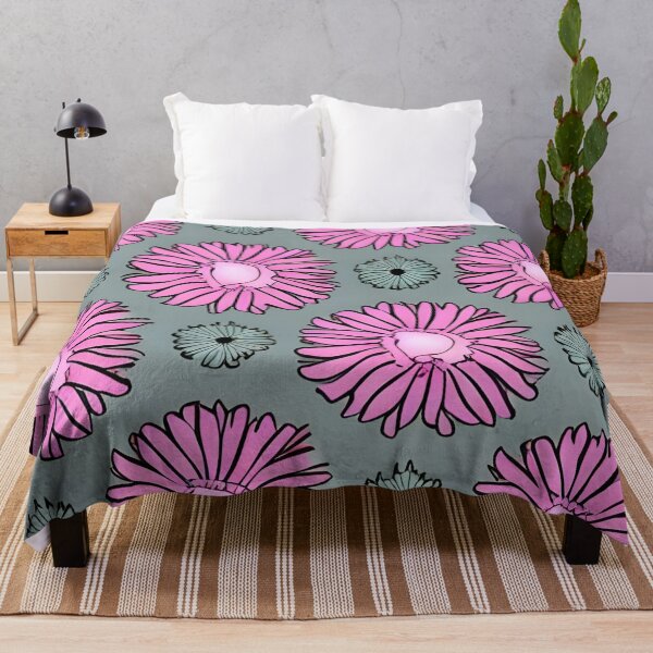 Item preview, Pink daisy flower pattern designed and sold by gramizzia.