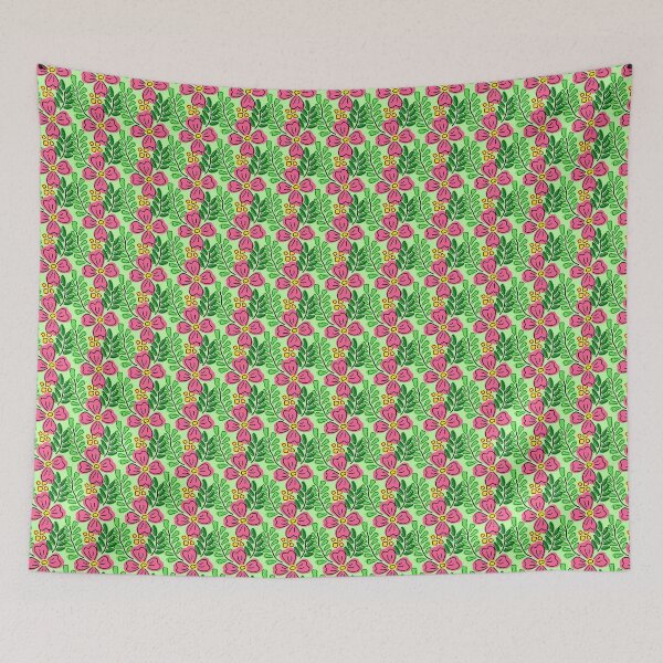 Item preview, Botanical Mural tradition boho design pattern designed and sold by Charmy Design.