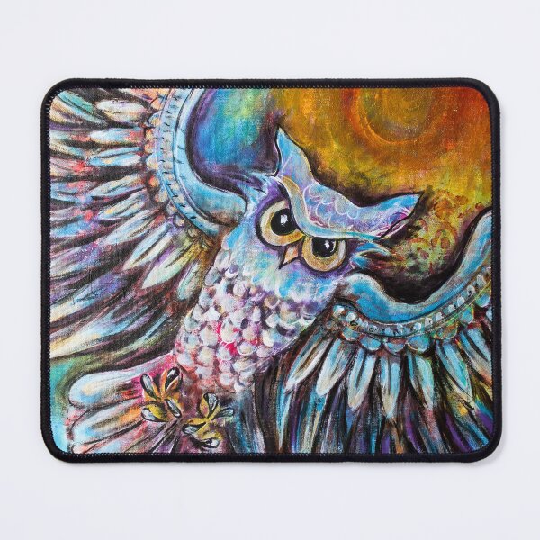Item preview, Painted Owl in Flight designed and sold by heartsake.