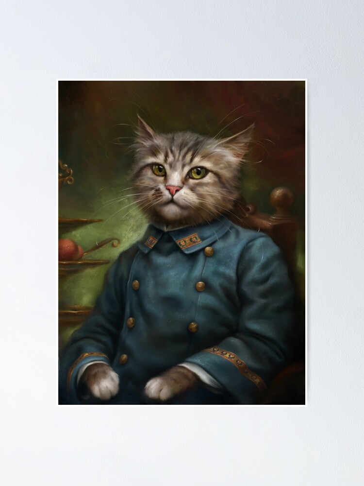 Alternative Ansicht von Der Hermitage Court Konditor Lehrling Cat Poster