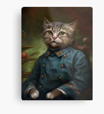 The Hermitage Court Confectioner Apprentice Cat Metal Print