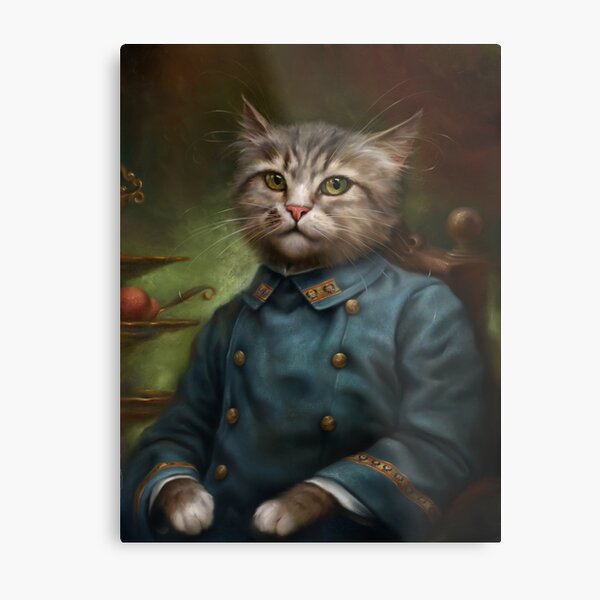 The Hermitage Court Confectioner Apprentice Cat Metal Print