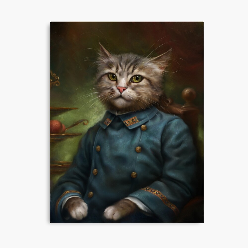 The Hermitage Court Confectioner Apprentice Cat Canvas Print