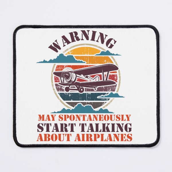 Item preview, WARNING MAY SPONTANEOUSLY START TALKING ABOUT AIRPLANES SUNSET designed and sold by HomeCoquette.