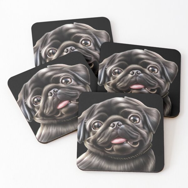 Item preview, Black Pug designed and sold by Fentier.