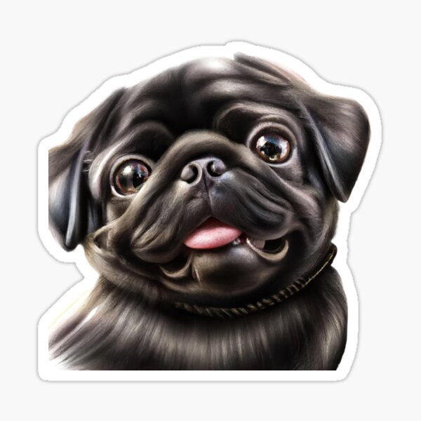 Item preview, Black Pug designed and sold by Fentier.
