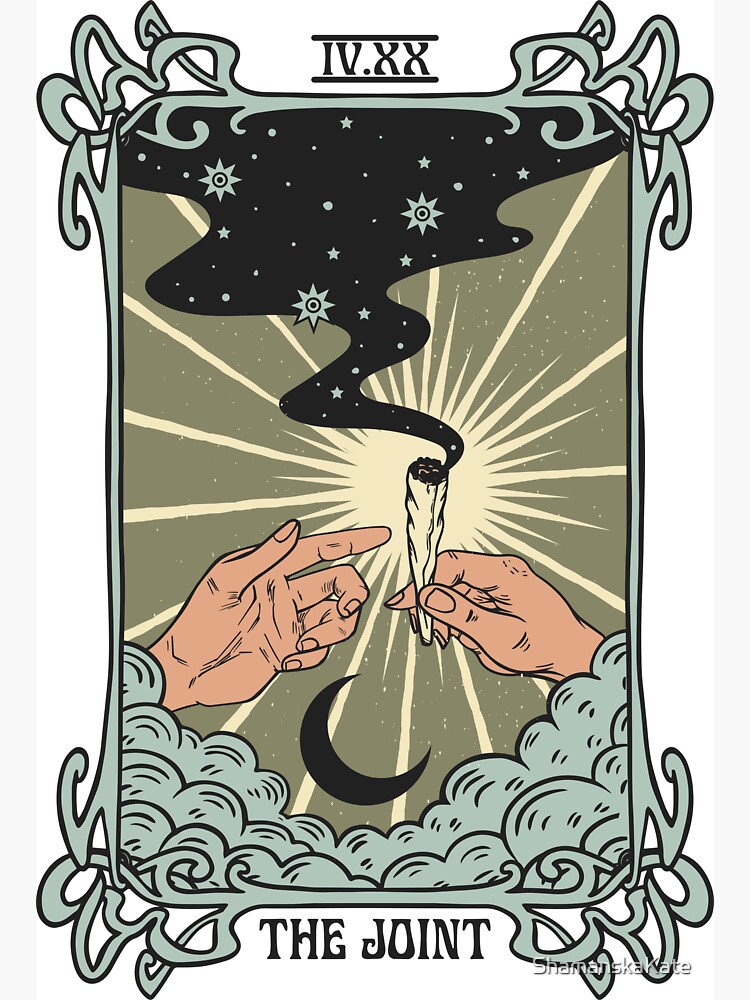 Mushroom Cloud Witchy Tarot Card Aesthetic T-Shirt