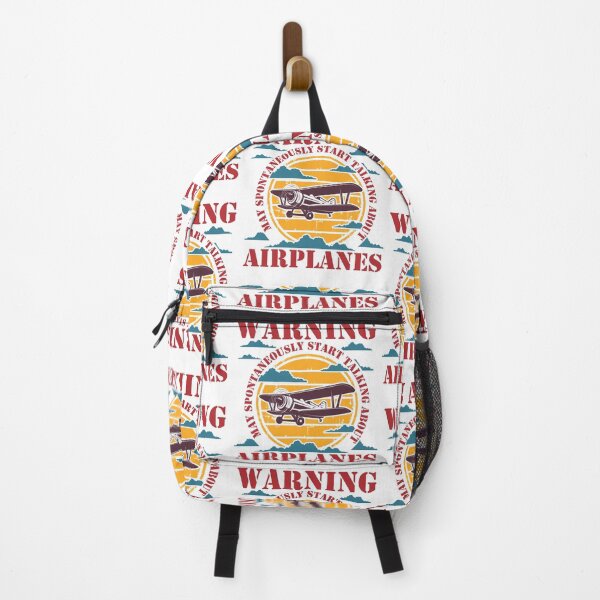 Item preview, WARNING MAY SPONTANEOUSLY START TALKING ABOUT AIRPLANES RETRO SUNSET designed and sold by HomeCoquette.