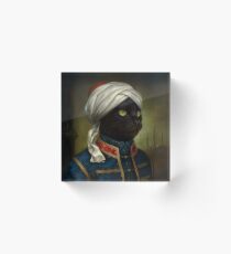 The Hermitage Court Moor Cat Acrylic Block