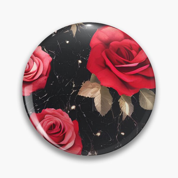 Item preview, Red roses in black marble design designed and sold by angelisart.