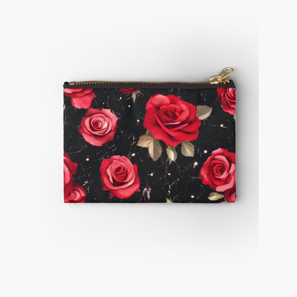 Item preview, Red roses in black marble design designed and sold by angelisart.