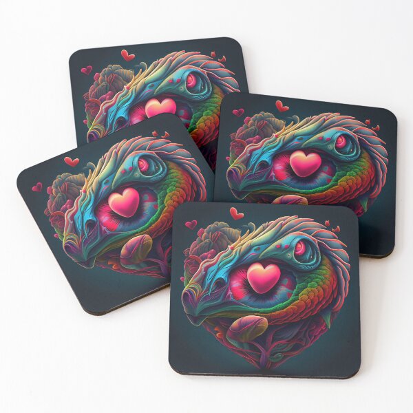 Item preview, Love heart abstract art, psychedelic and trippy designed and sold by GeoffBeattie.