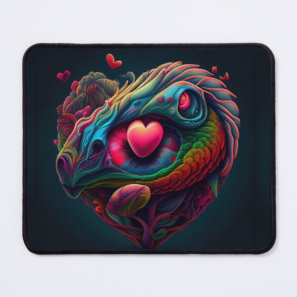 Item preview, Love heart abstract art, psychedelic and trippy designed and sold by GeoffBeattie.