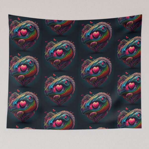 Item preview, Love heart abstract art, psychedelic and trippy designed and sold by GeoffBeattie.