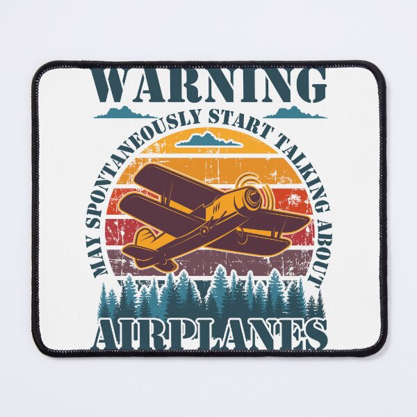 Item preview, WARNING MAY SPONTANEOUSLY START TALKING ABOUT AIRPLANES VINTAGE SUNSET designed and sold by HomeCoquette.