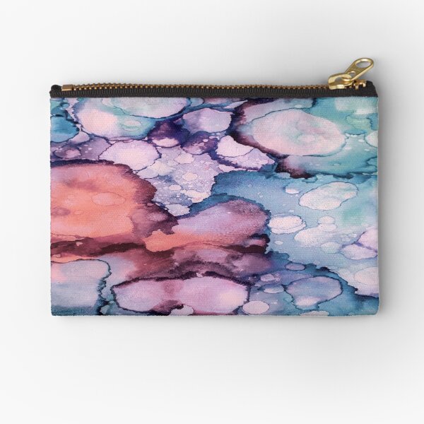 Abstract Watercolor Painting Zipper Pouch