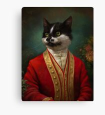 The Hermitage Court Waiter Cat Canvas Print