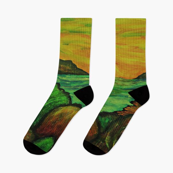 Item preview, Sunset beyond lake designed and sold by George Hutton Hunter.