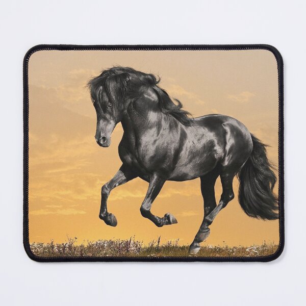 Item preview, RUNNING DARK HORSE - Mouse Pad designed and sold by PRINTOWN.