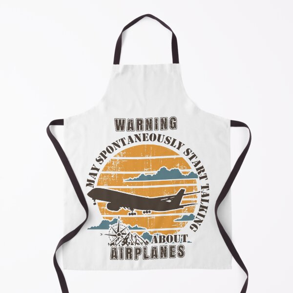 Item preview, WARNING MAY SPONTANEOUSLY START TALKING ABOUT AIRPLANES OLD POSTER  designed and sold by HomeCoquette.