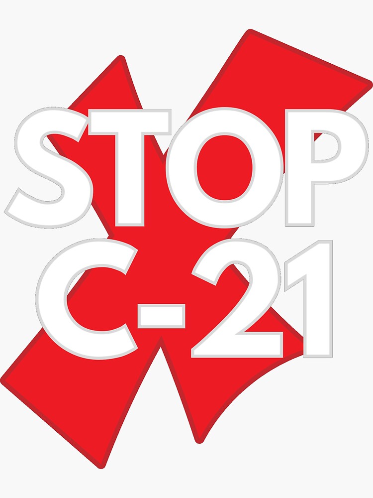 "Stop Bill C-21" Sticker For Sale By Zerojon | Redbubble