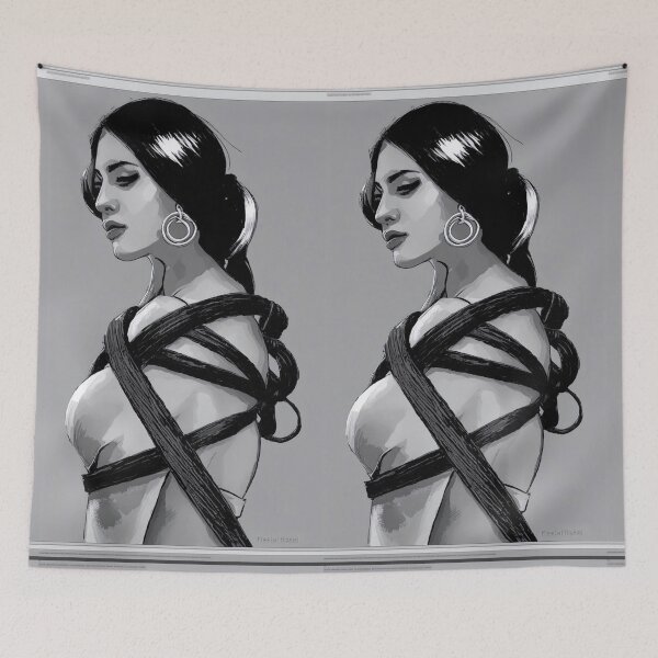 Item preview, Woman tied in bondage - shibari. designed and sold by BDSMlovers.