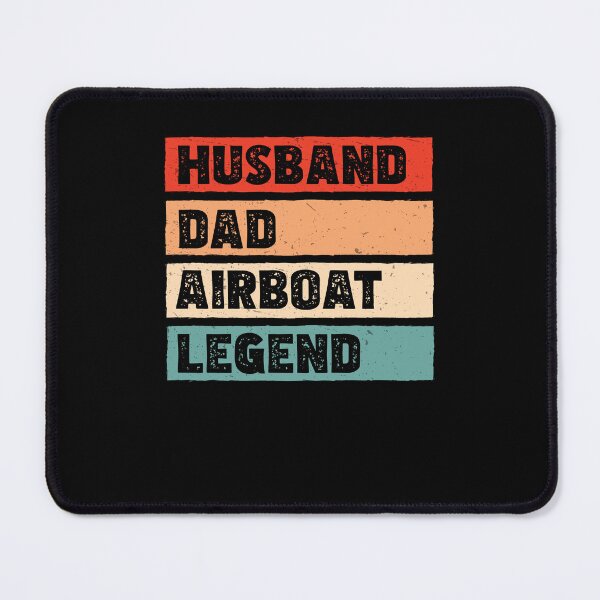 Item preview, Husband Dad Retro Vintage Airboating Legend Airboat Captain designed and sold by StrongShirts.