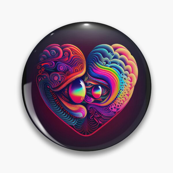 Item preview, Love heart ,dreamy abstract art, psychedelic and trippy love designed and sold by GeoffBeattie.