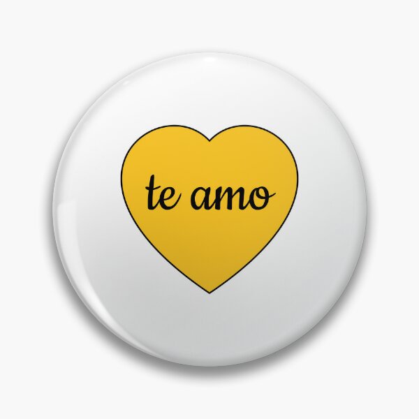 Item preview, I love you in Spanish - Te amo  -  Heart Corazon designed and sold by Inspirationmotivation.
