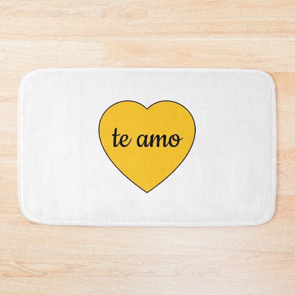 Item preview, I love you in Spanish - Te amo  -  Heart Corazon designed and sold by Inspirationmotivation.