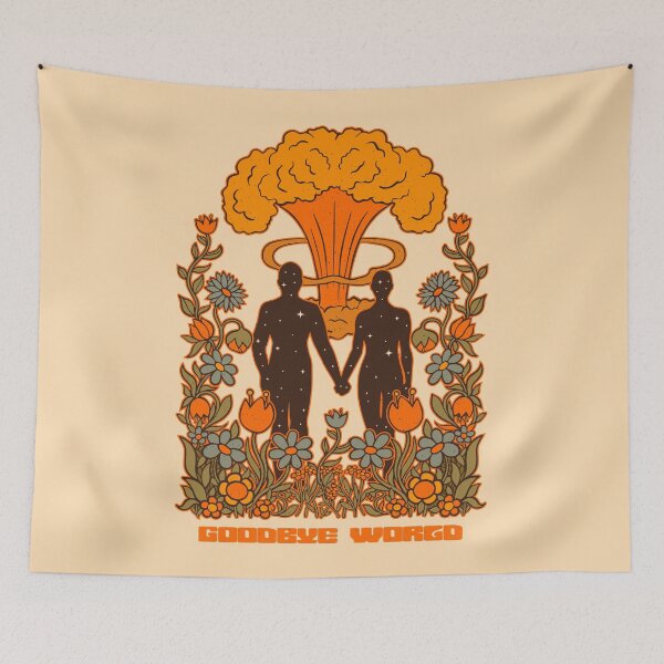 Item preview, atomic explosion print on t-shirt in the style of the 70s designed and sold by ShamanskaKate.
