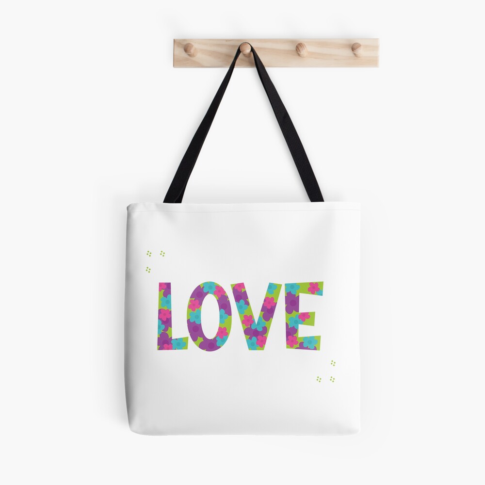 Floral Heart Love Garden Tote Bag by BONB Creative - Pixels