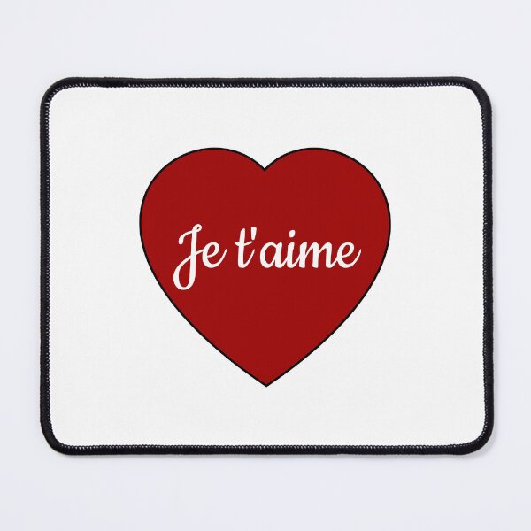 Item preview, Je Taime - I love you in French - Heart - Romantic Valentines Day designed and sold by Inspirationmotivation.