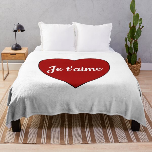 Item preview, Je Taime - I love you in French - Heart - Romantic Valentines Day designed and sold by Inspirationmotivation.