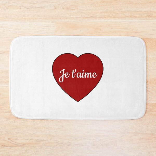 Item preview, Je Taime - I love you in French - Heart - Romantic Valentines Day designed and sold by Inspirationmotivation.