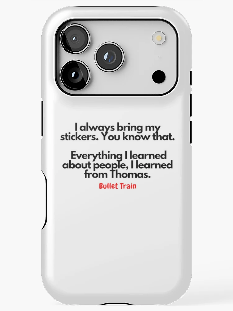 Thumbnail 1 of 4, iPhone Case, Bullet Train quotes designed and sold by Rileyjoel2003.