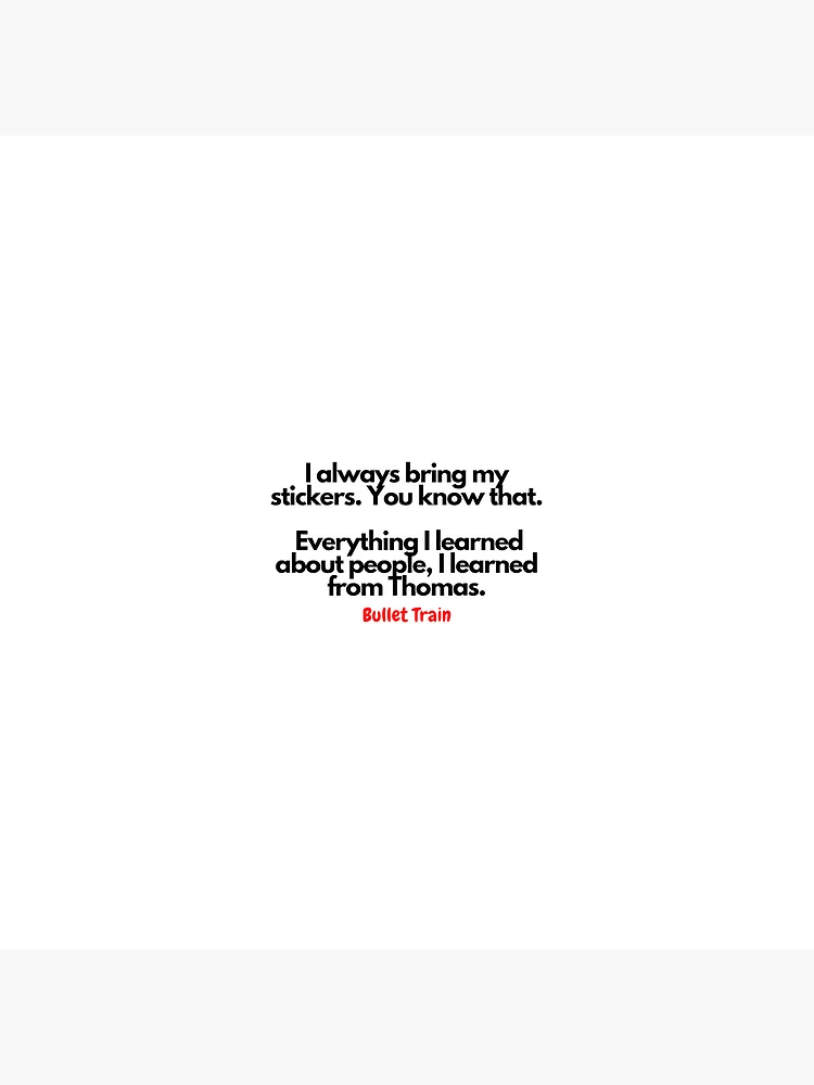 Thumbnail 5 of 5, Coasters (Set of 4), Bullet Train quotes designed and sold by Rileyjoel2003.