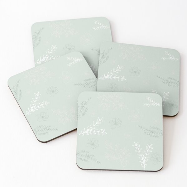 Item preview, Sage Green Leafy Pattern designed and sold by Sophie Lukasik.
