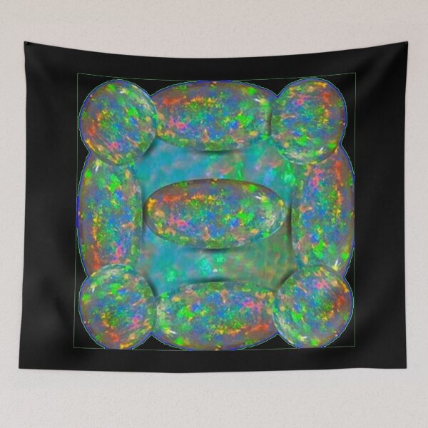 Item preview,   FIRE OPAL GEMS OCTOBER BIRTHSTONE BLACK ART designed and sold by sharlesart.