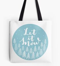 Let it snow blue Tote Bag