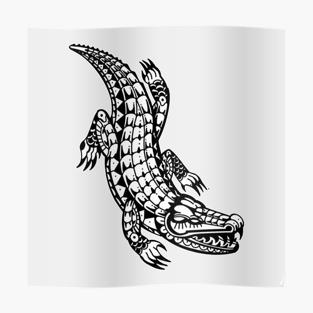 Aggregate 70 alligator tattoo drawing  thtantai2