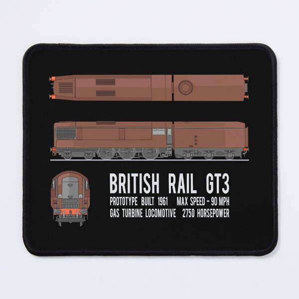 Item preview, British Rail GT3 Prototype Gas Turbine Locomotive Train Diagram Gift designed and sold by Maljonic.